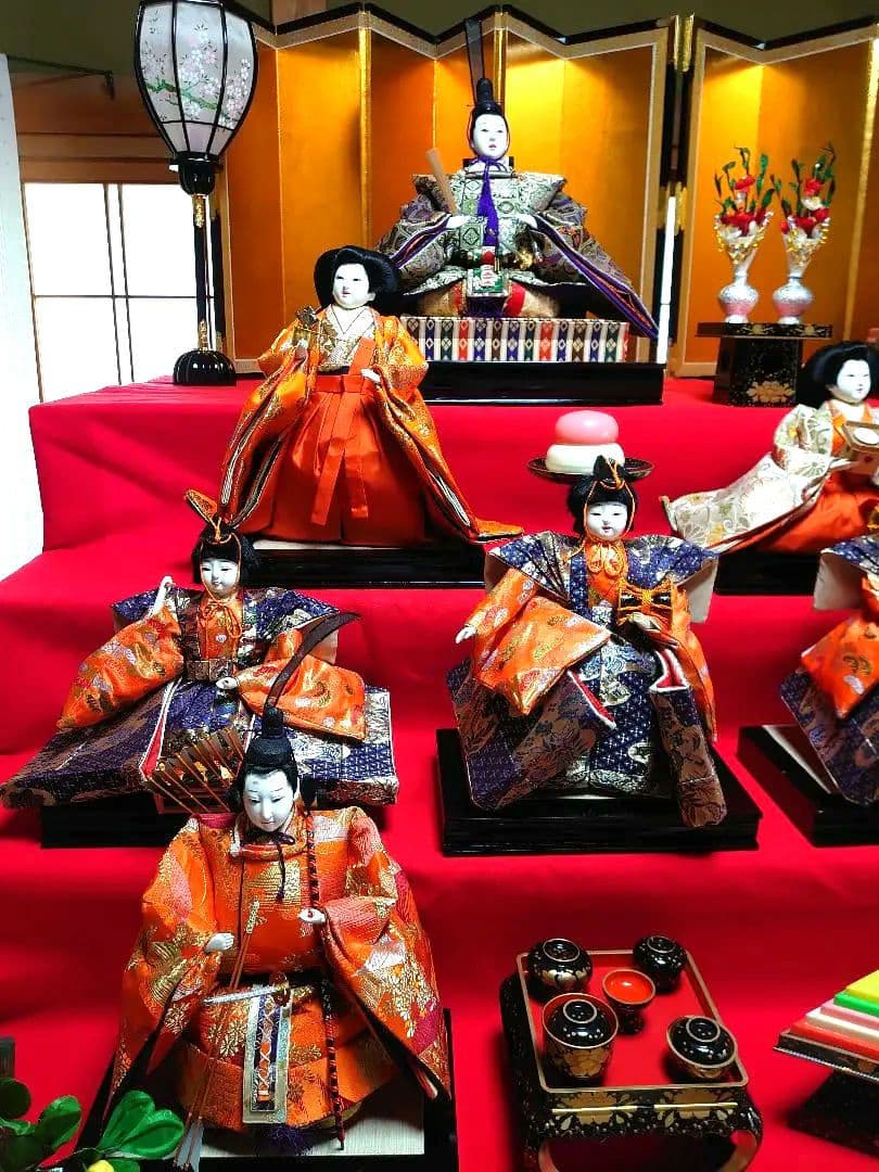 豪華！特大！雛人形 七段飾り 60号 幅190㎝×奥行210㎝
