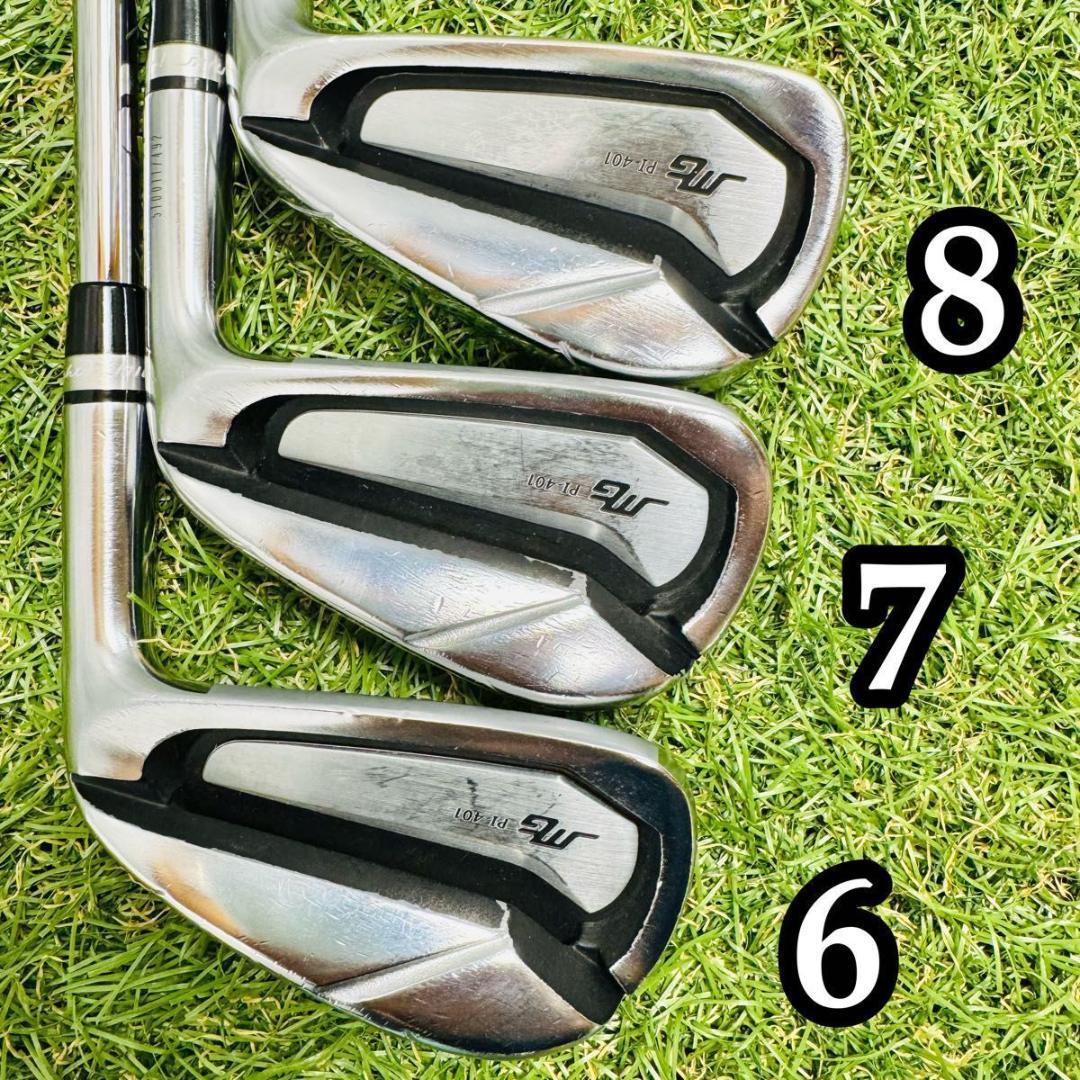 【良品】三浦技研 PI-401 メンズアイアンセット 6本 スチール S