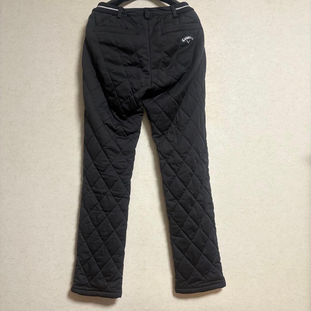 【極美品】キャロウェイcallaway パンツ 黒ブラック キルティング