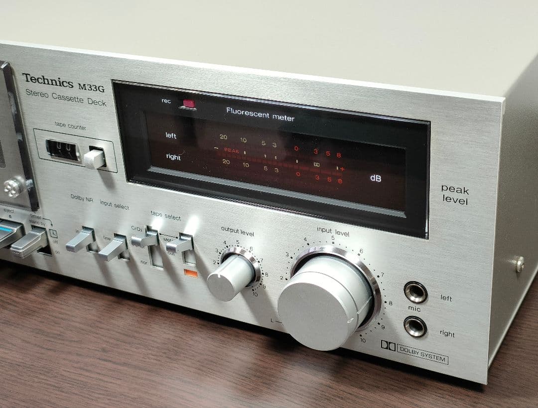テクニクス Technics RS-M33Gカセットデッキ【録音再生良好】