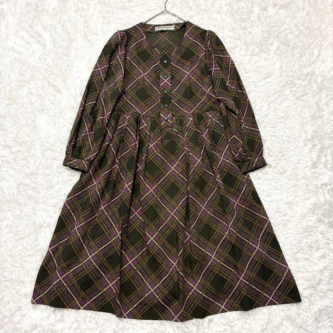 SAINT LAURENT rive gauche ワンピース ミモレ丈 36