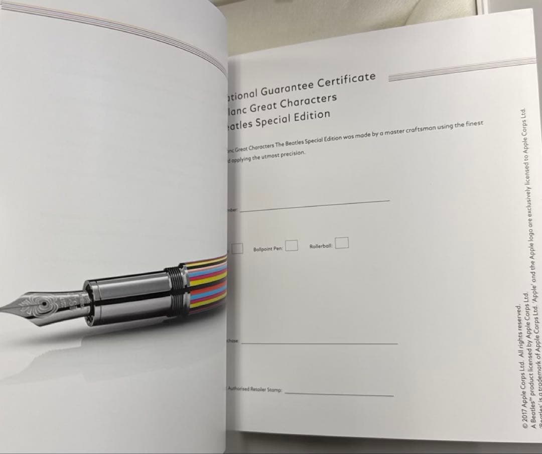 モンブラン　ビートルズ　ボールペン