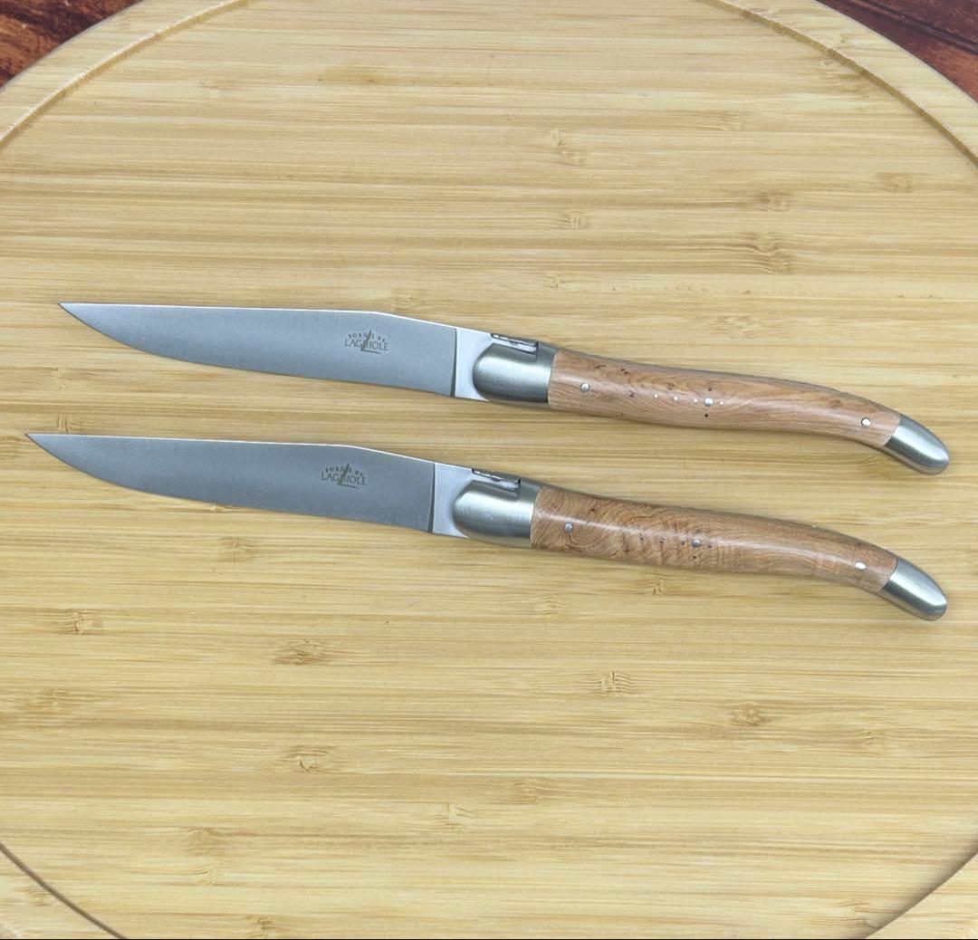 フォルジュドライヨール テーブルナイフ ジュニパー艶消し 2本【38314】