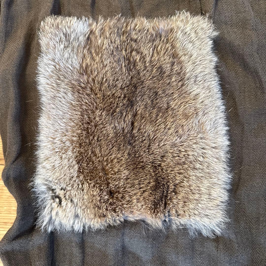 専用eb.a.gos エバゴス ブライドルシリーズ ラビットファー２本編みバッグ