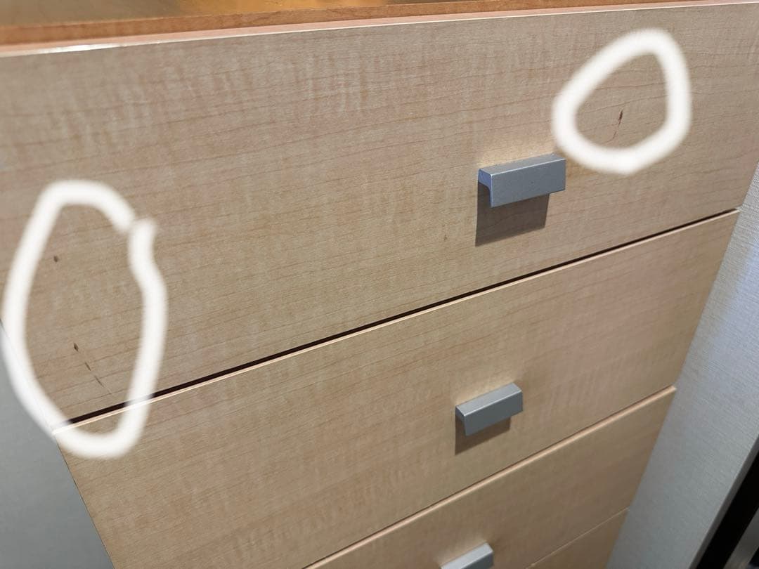 ベージュ 6段チェスト ドレッサー 洋服棚 衣類 収納 家具　箪笥