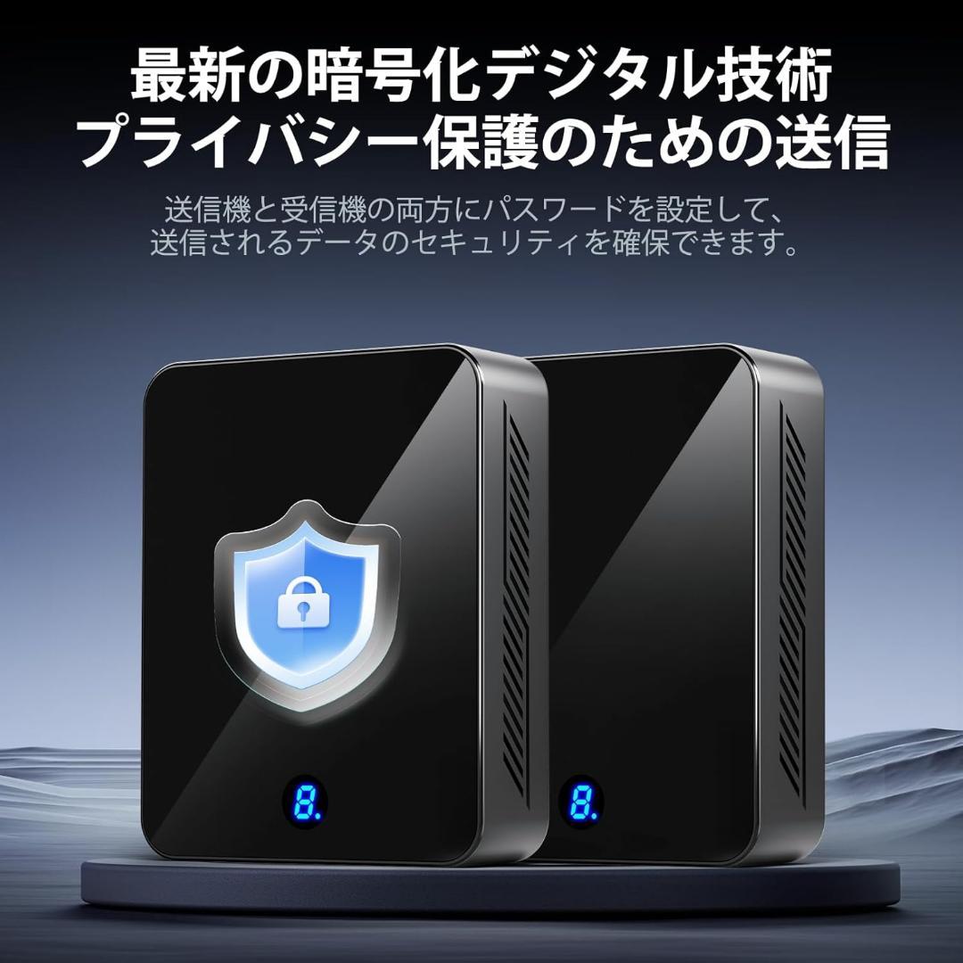 「2026アップグレード版真の4K」ワイヤレスHDMI送信機と受信機