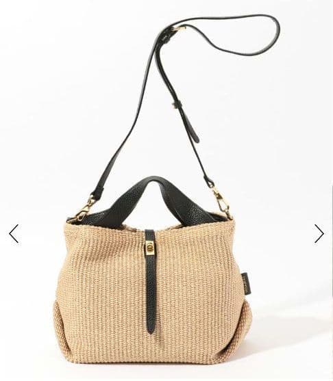 25SS《VIOLAd'ORO 》イタリアン ラフィアシート2WAYトートバッグ