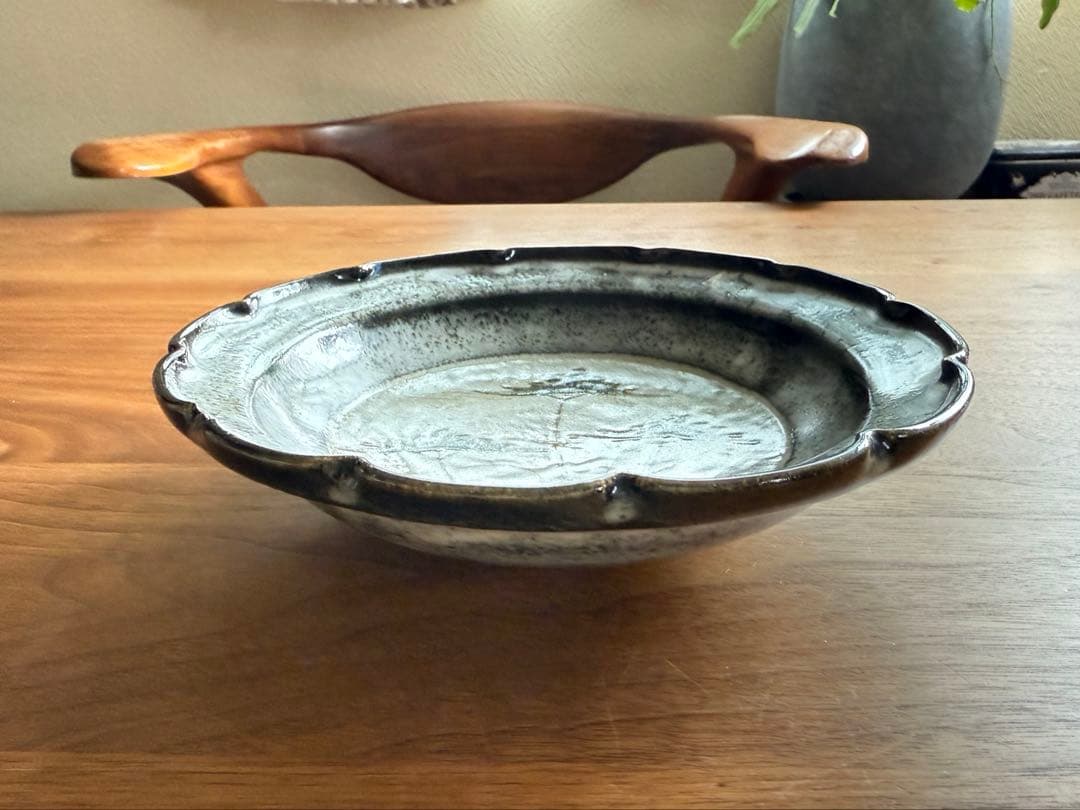 【唐津焼　中里重利】三玄窯　絵唐津　中鉢　共箱