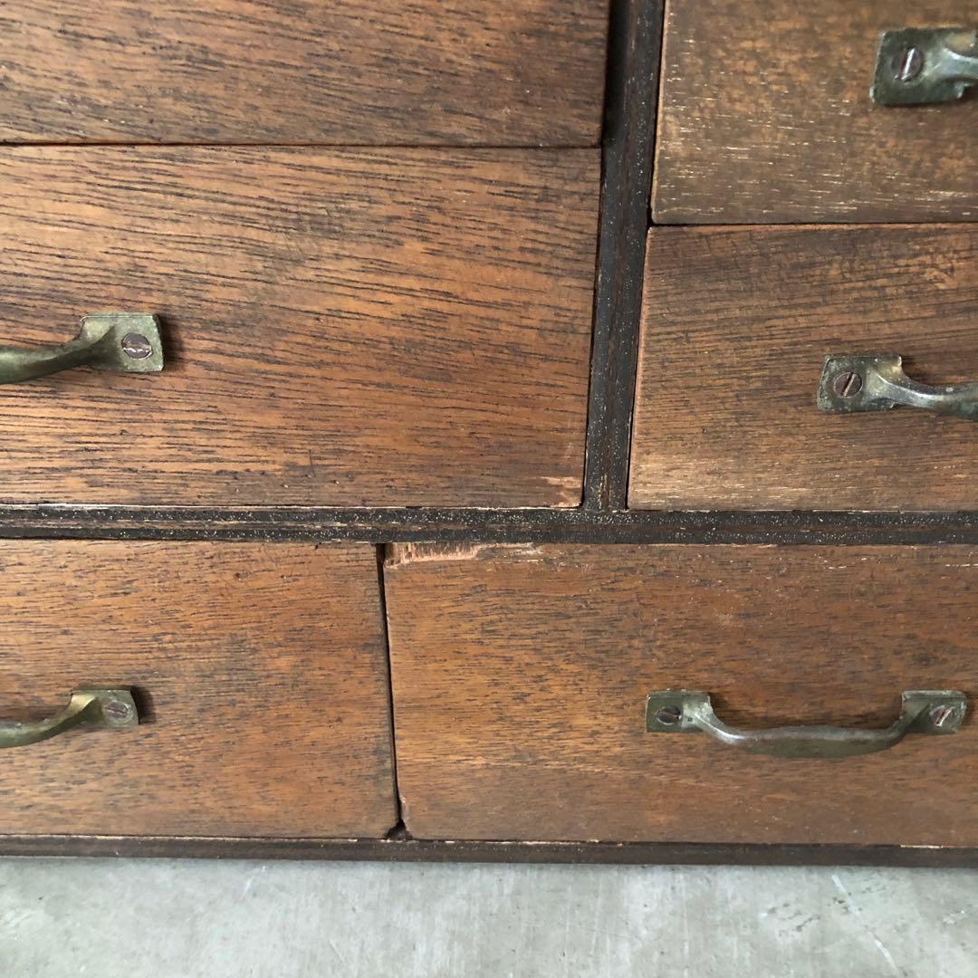 レトロ　アンティーク　昭和　古道具　古家具　古民家　薬棚　薬箪笥　抽斗　引き出し