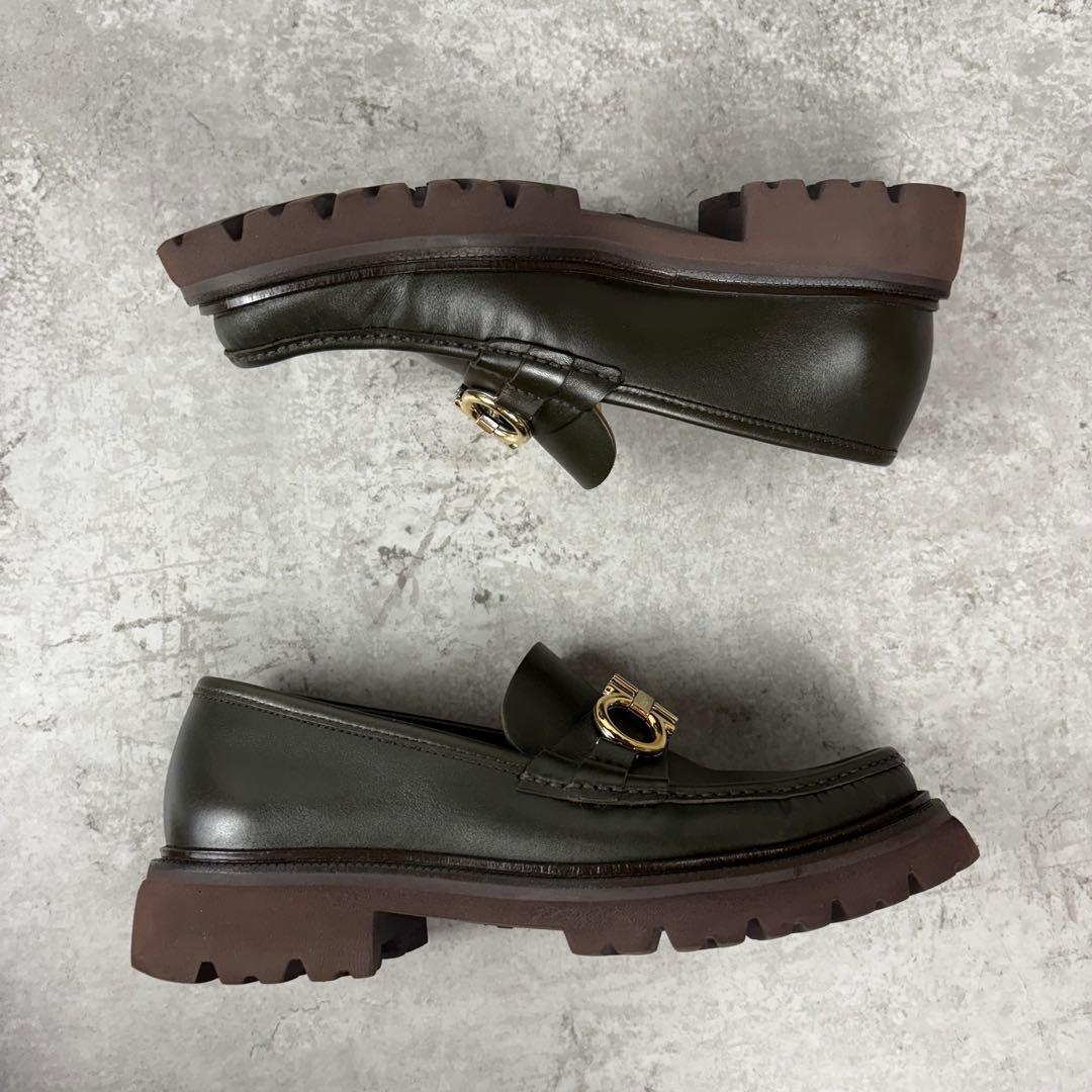 サルヴァトーレ フェラガモ　ガンチーニ　厚底　プラットフォーム　ラグソール　7