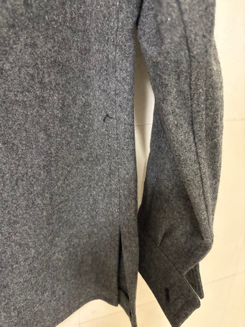 【希少】ヴィンテージCÉLINE ショート丈コート/ウール/グレー