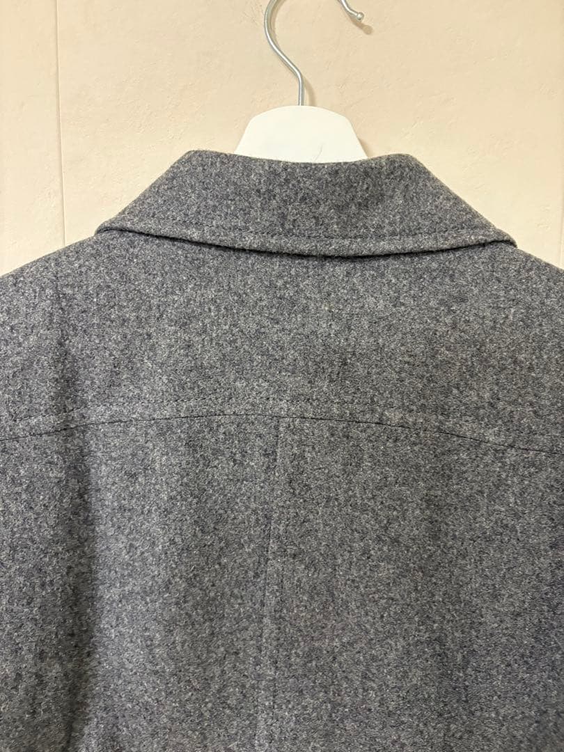 【希少】ヴィンテージCÉLINE ショート丈コート/ウール/グレー
