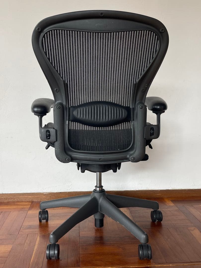 ハーマンミラー アーロンチェア Bサイズ フル装備 ランボーサポート