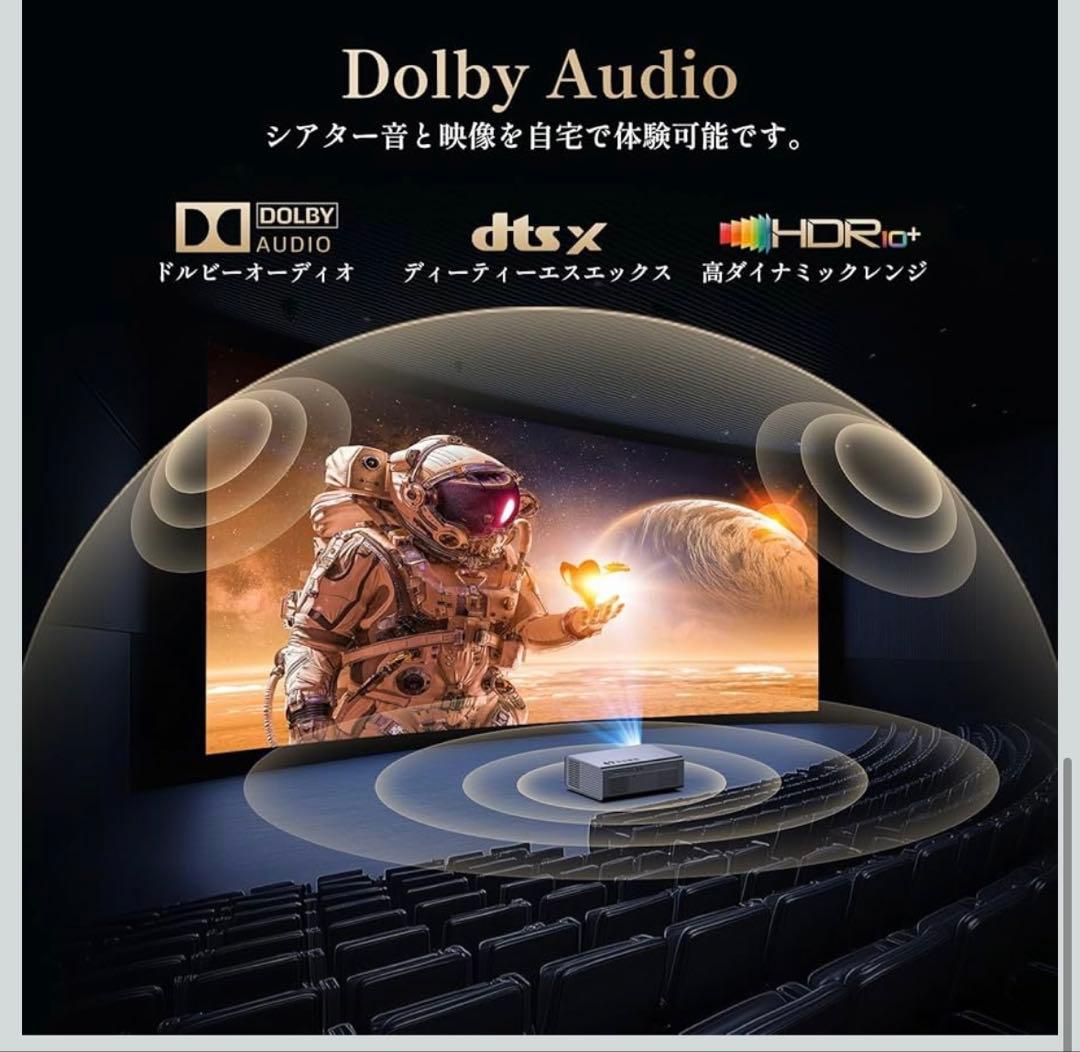 プロジェクター 4K 小型1200ANSI 高輝度 AIオートフォーカス