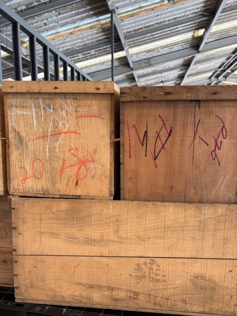 【Bランク】りんご箱10箱1セット USED 中古品　ビンテージ風 古箱