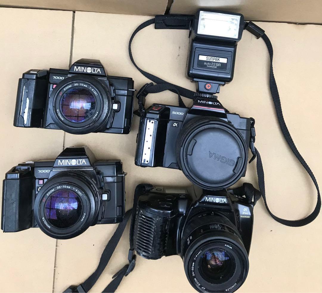 MINOLTA ミノルタ α7000 ＆5000＆a3xiジャンク