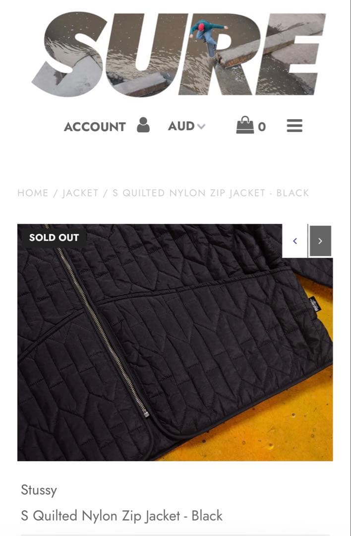 STÜSSY キルティングJK ステューシー