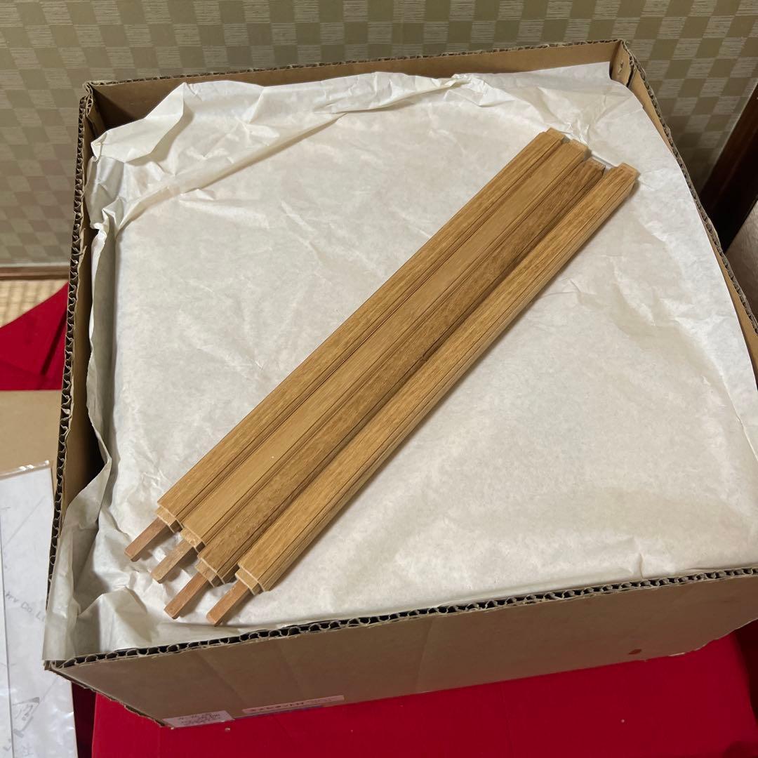 未使用超美品　惺斎好 桐木地 糸巻透二重棚 表千家 茶道具
