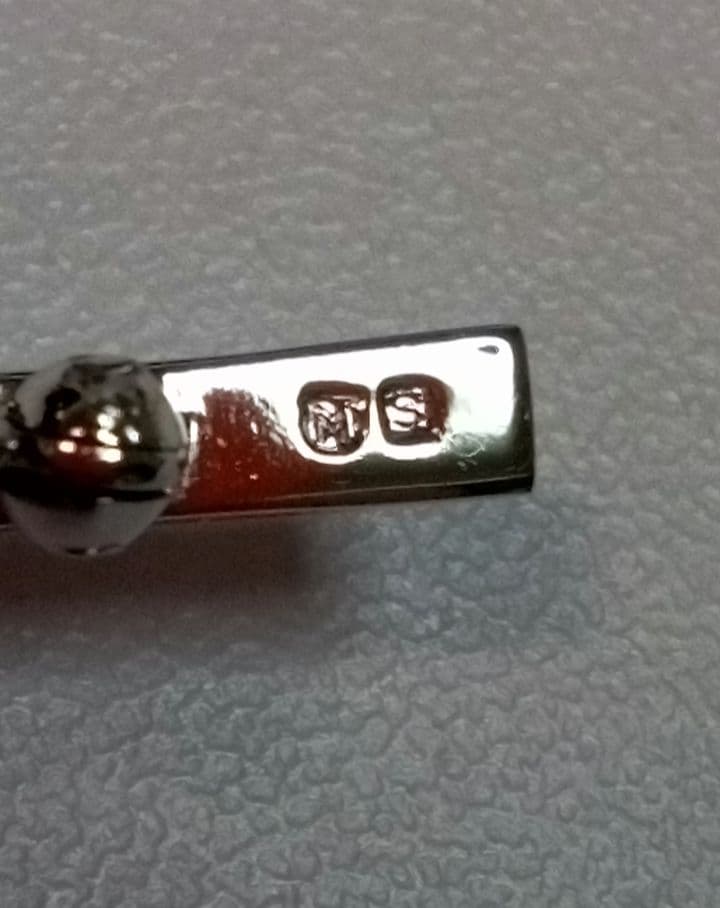 MIKIMOTO シルバー リーフ型 ヴィンテージブローチ