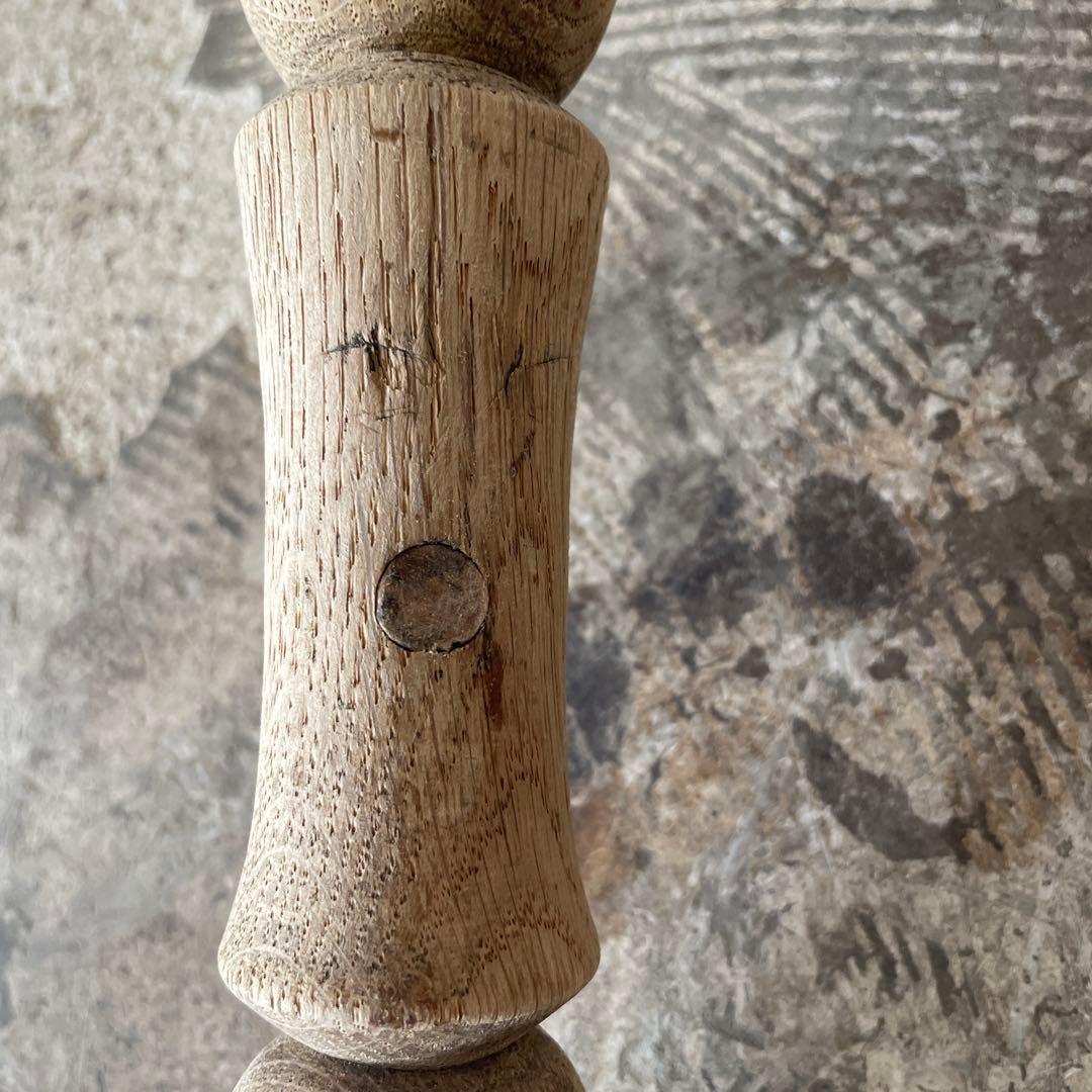 ビンテージ　ラウンドサイドテーブル コーヒーテーブル　剥離