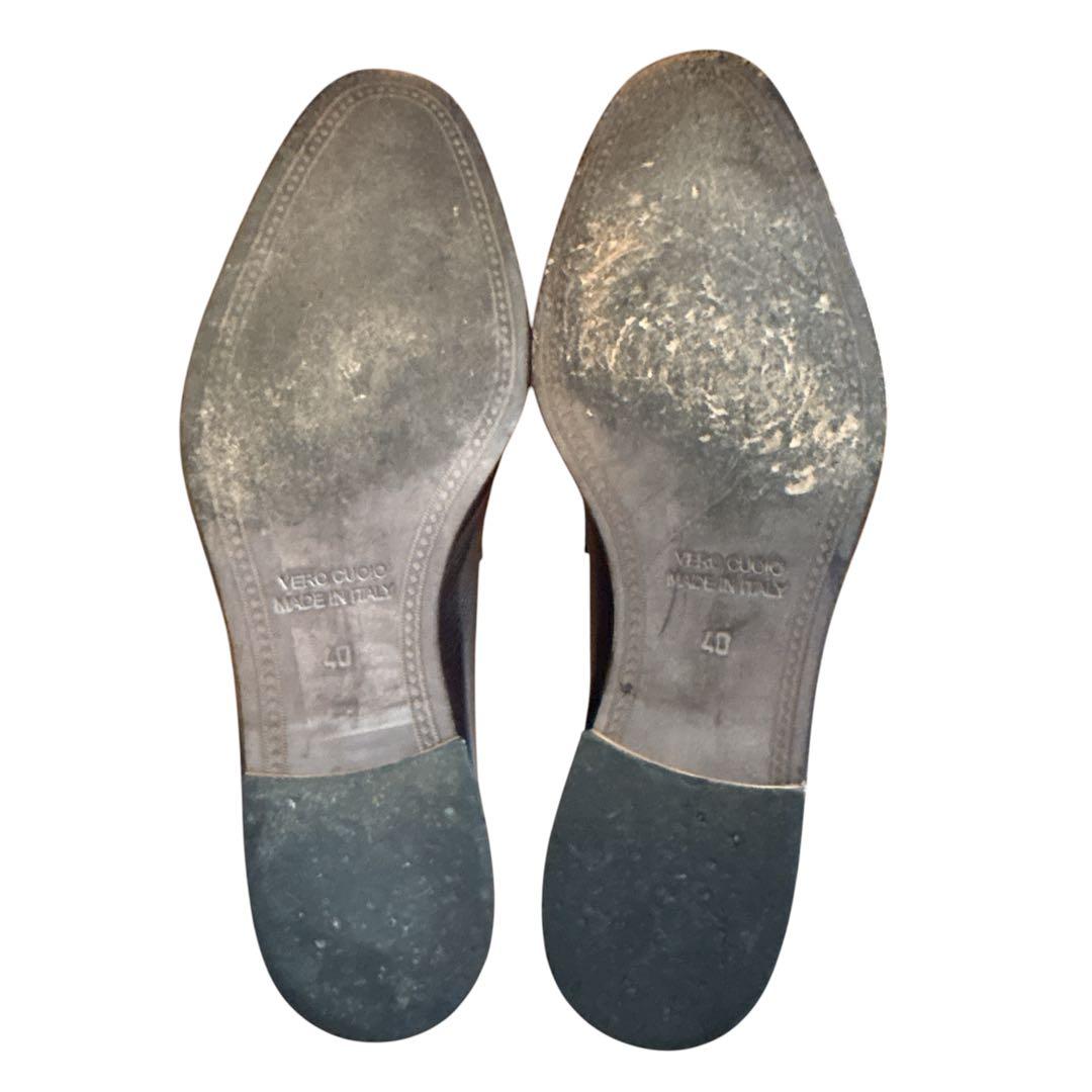 美品✨ バーニーズニューヨーク ローファー （25） 焦茶 ドレスシューズ