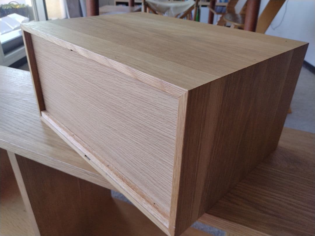 【美品】MUJI無印良品 スタッキングシェルフオーク材3段/チェストハーフ×2