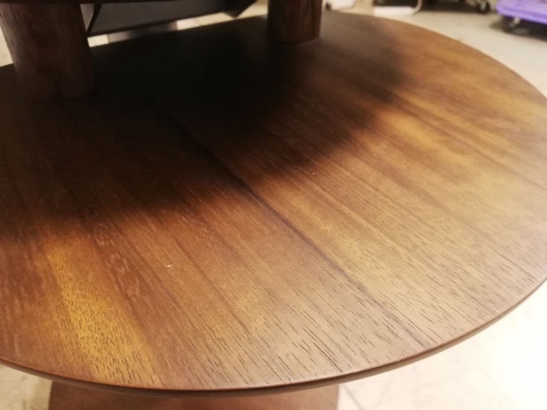 モデルルーム展示品 カリモク家具 ウォールナット 昇降式サイドテーブル