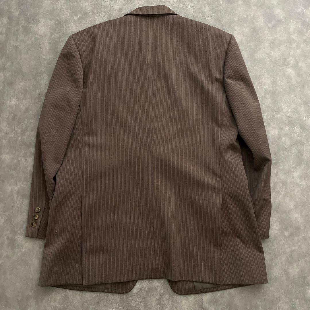 極上 イタリア製 Zegna 霜降りストライプスーツ×OLD GUCCIネクタイ