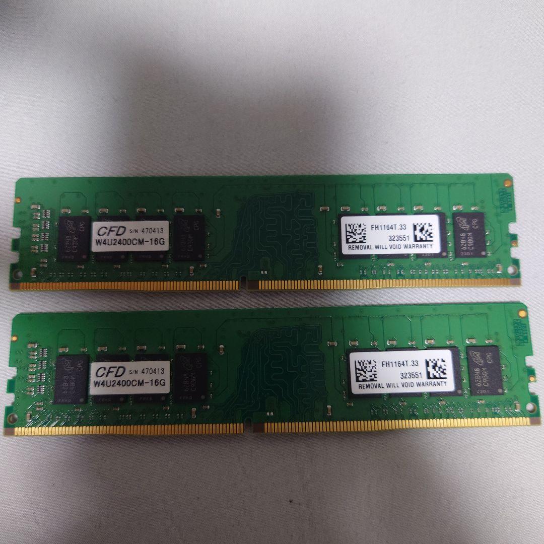 メ*ロ様 Crucial 32GB 16×2 DDR4-2400CT16G4DF