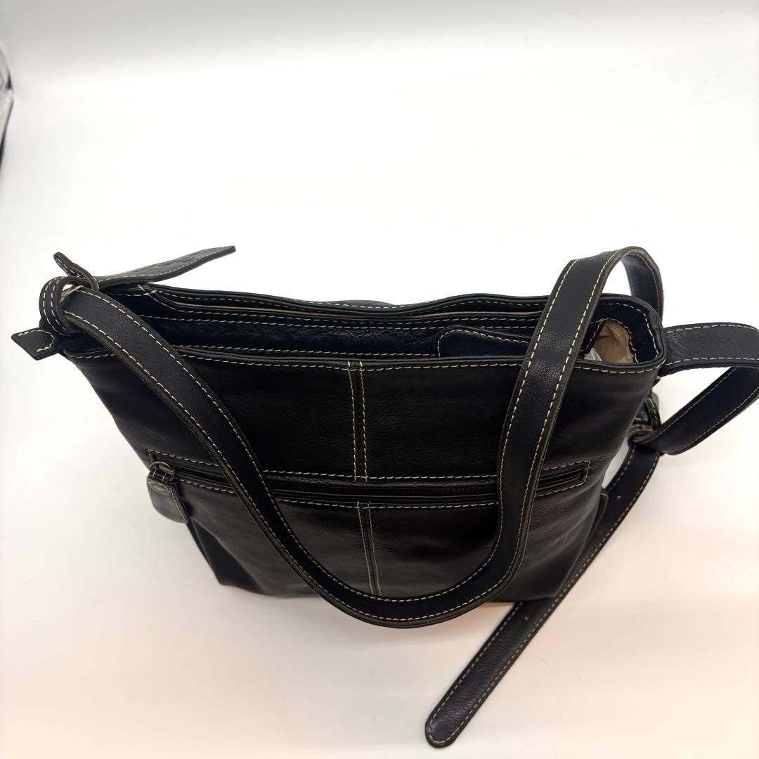 極美品　Dakota シャーロット ショルダーバッグ レザー 斜め掛け　黒