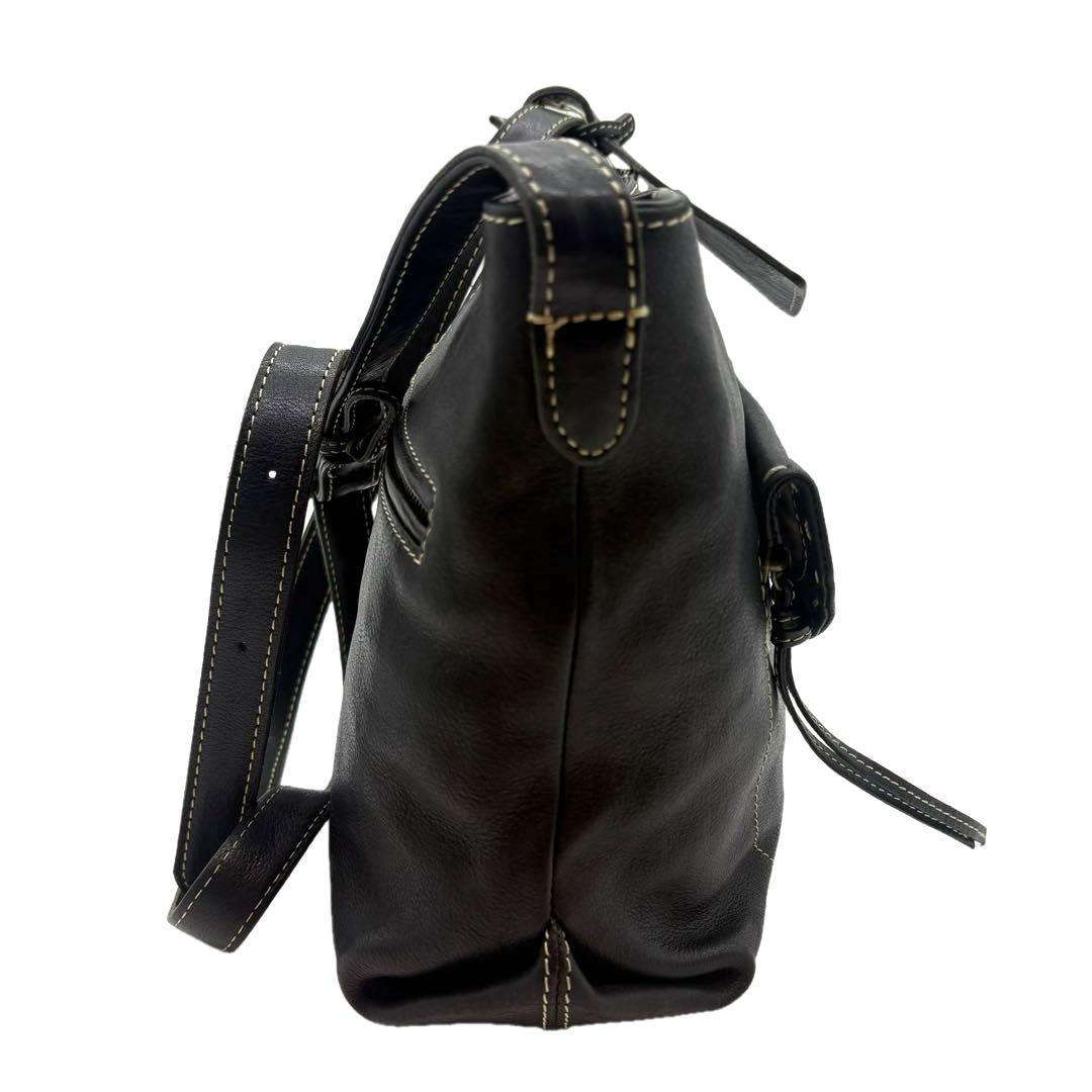 極美品　Dakota シャーロット ショルダーバッグ レザー 斜め掛け　黒