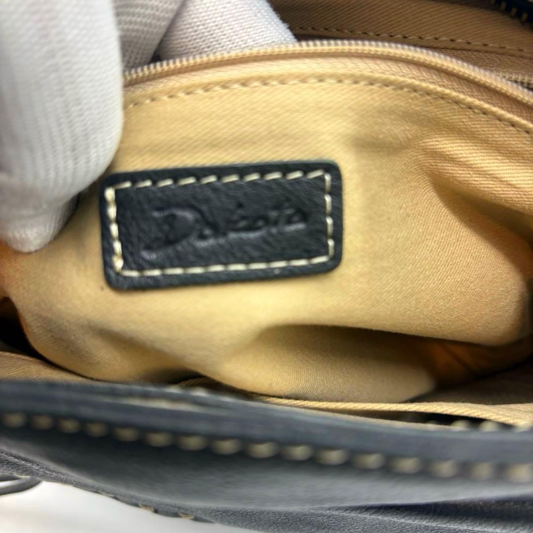 極美品　Dakota シャーロット ショルダーバッグ レザー 斜め掛け　黒