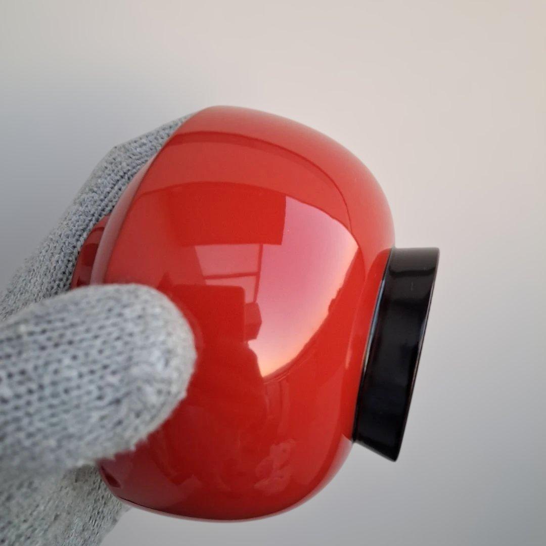 【越前河和田塗　御吸物椀×5客】天然木製　朱内黒　未使用/長期保管品