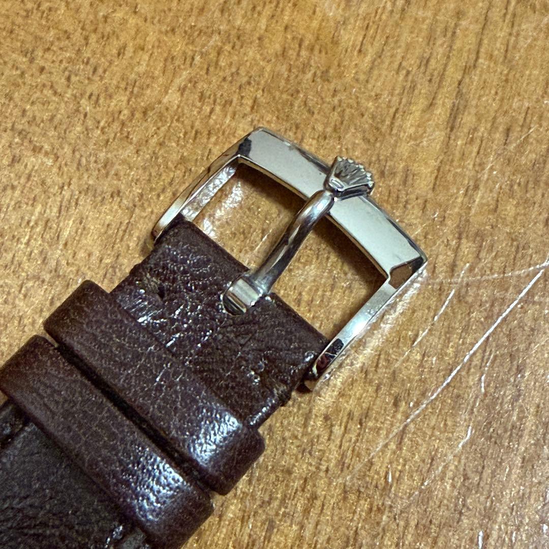 ロレックス 純正カーフベルト 19-16mm SSバックル16mm 付き