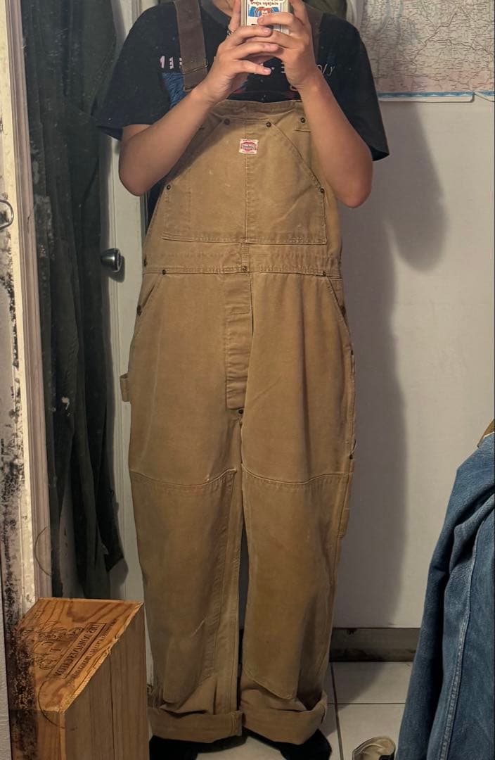 40s 50s carharrt オーバーオール　カーハート　ハートタグ