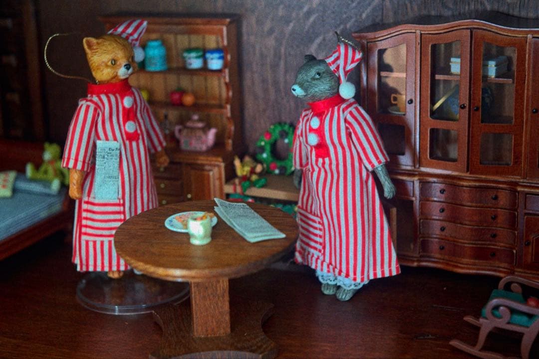 チャイナヘッドドール オーナメント クリスマス ヴィンテージ