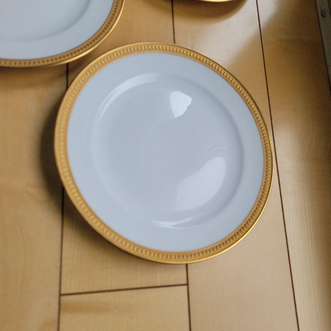 大倉陶園⑧クラウンエンボス　デザート皿5枚セット