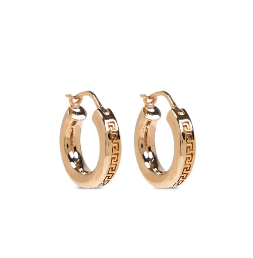 【正規品】 VERSACE ヴェルサーチェ グレカ フープ ピアス