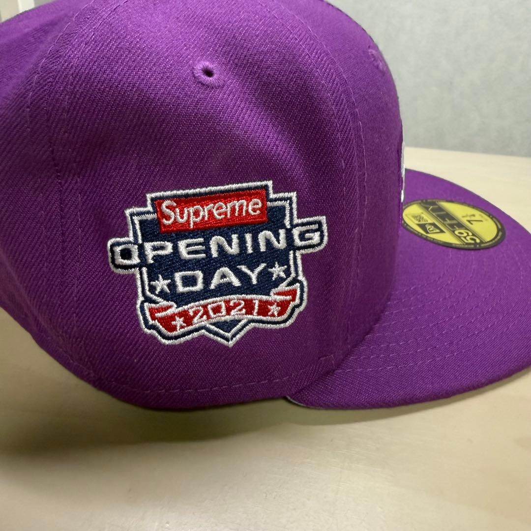 Supreme 59FIFTY 紫色 キャップ 7 1/4 未使用シュプリューム