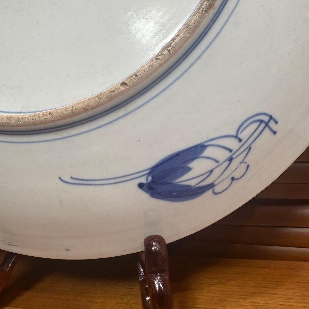 古伊万里　赤絵　大皿　お正月