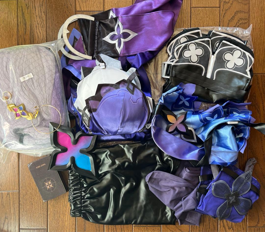 スタレ ブラックスワン コスプレ衣装(Lサイズ)+セット済ウィッグ