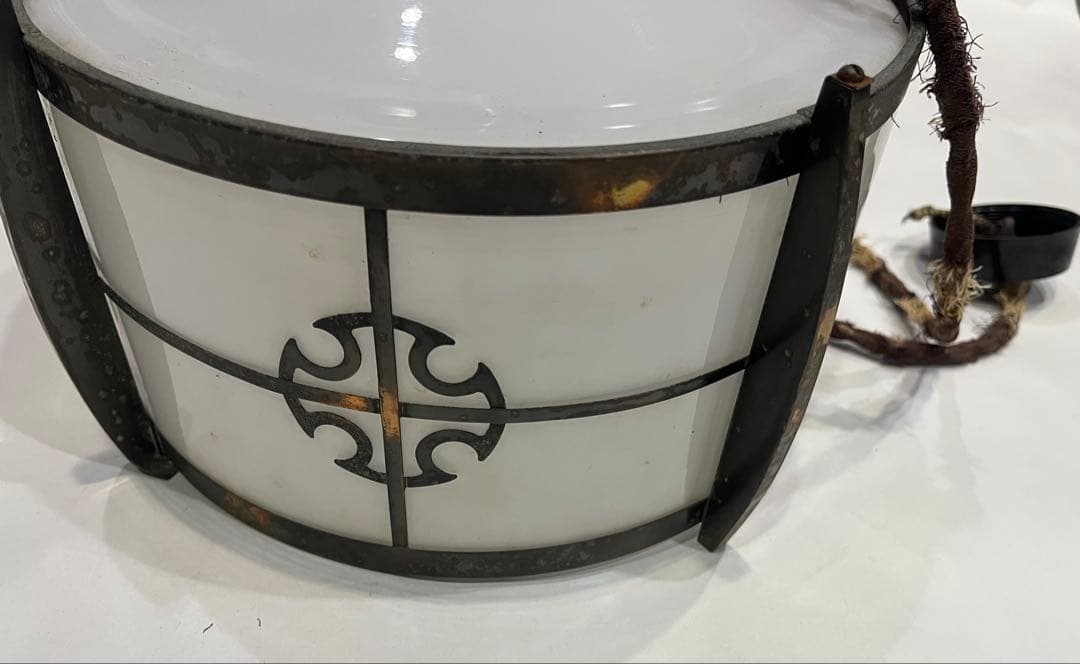 \"希少\" 電笠　シェード　ミルクガラス