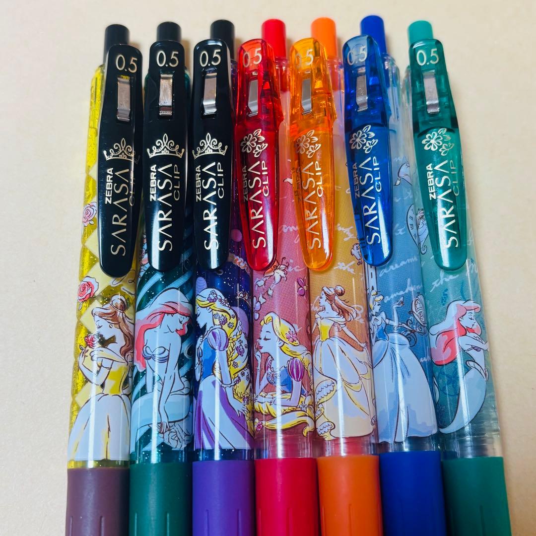 サラサ クリップ 0.5 香り付き ディズニー プリンセス 7本セット