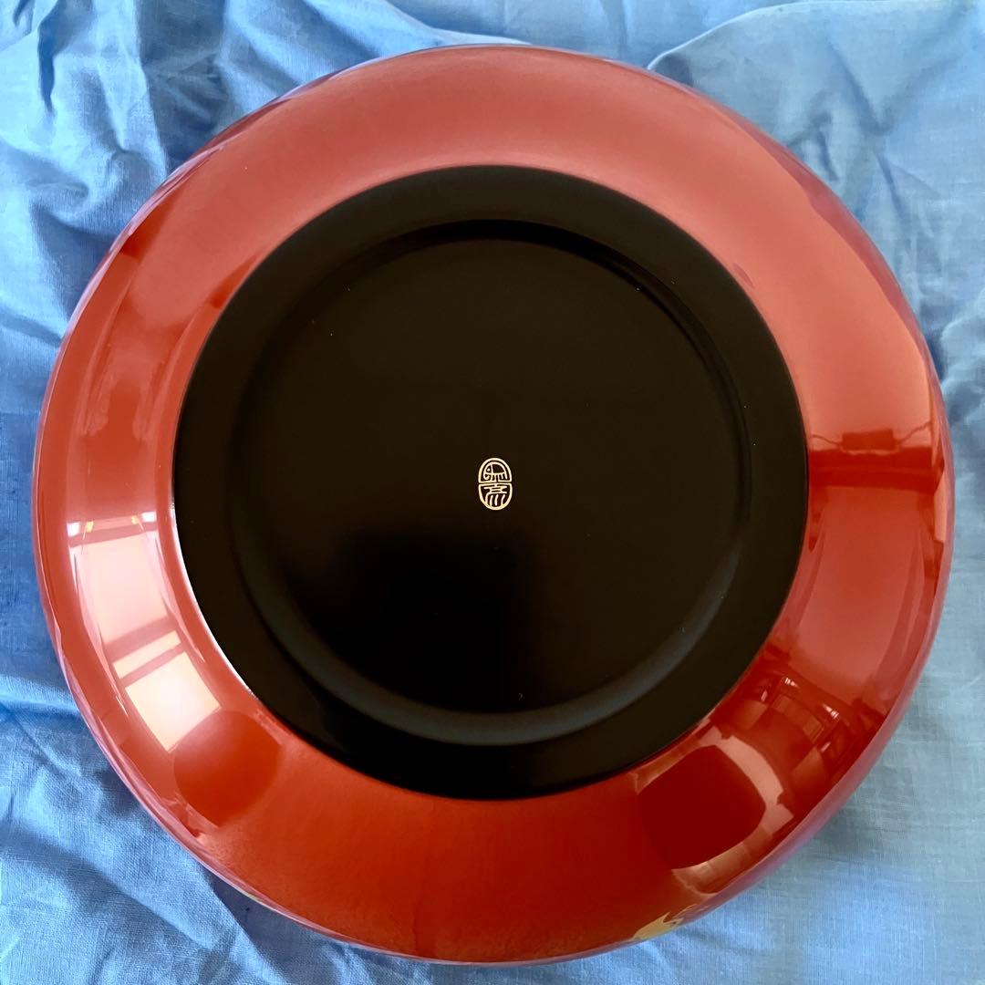 平安象彦 菓子鉢 網干に千鳥