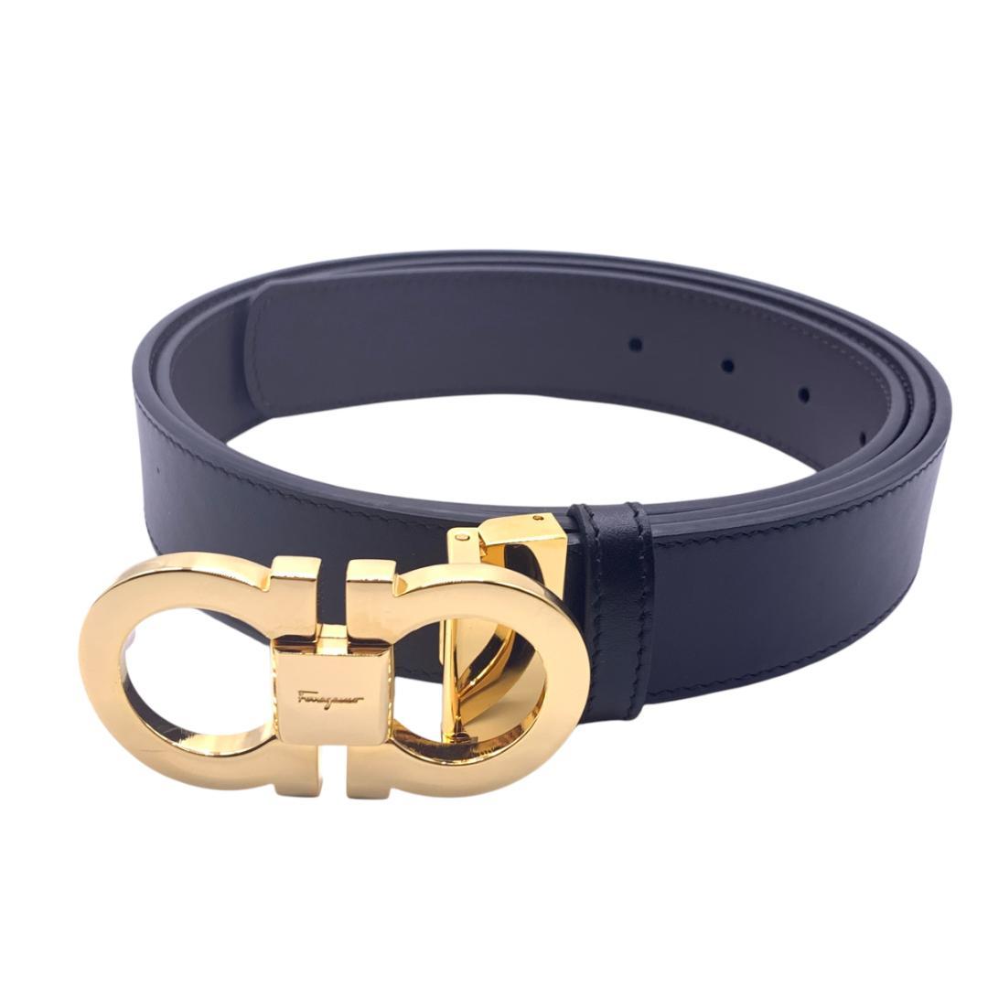 美品Ferragamo フェラガモ　ベルト リバーシブル　調整可 最大120cm