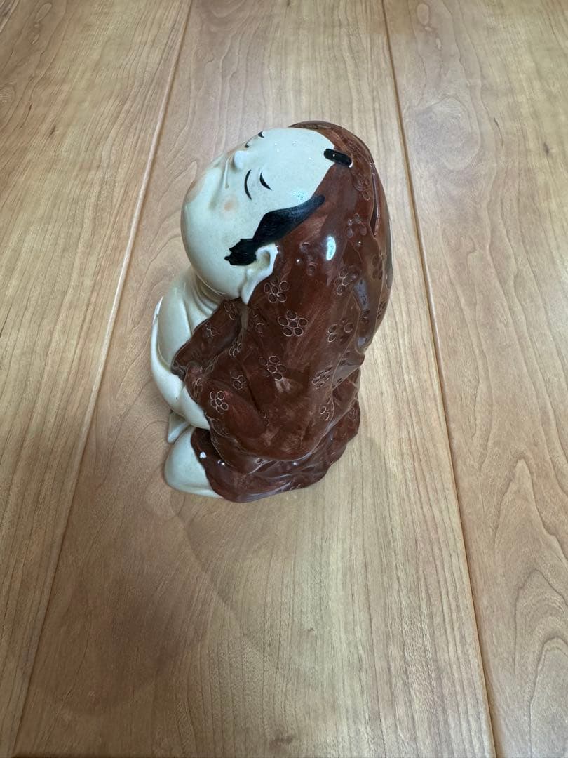 登利平　へいどん　陶器　貯金箱　置物