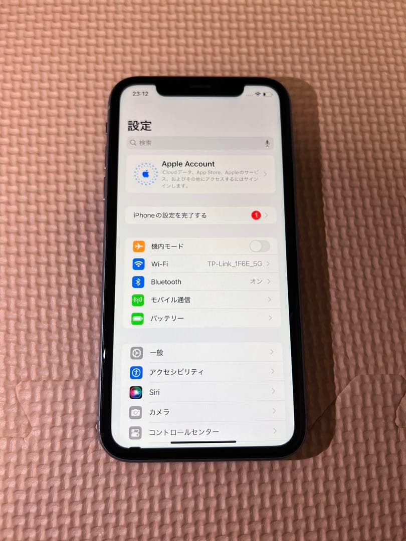 iPhone XR 128GB ブルー 本体 SIMロック解除