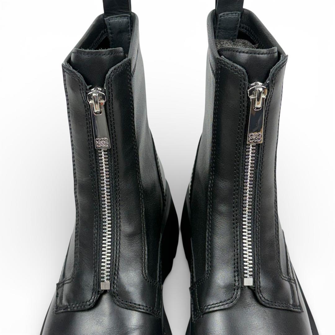 【新品同様】STACCATO 23cm フロントジップ　ブーツ　黒