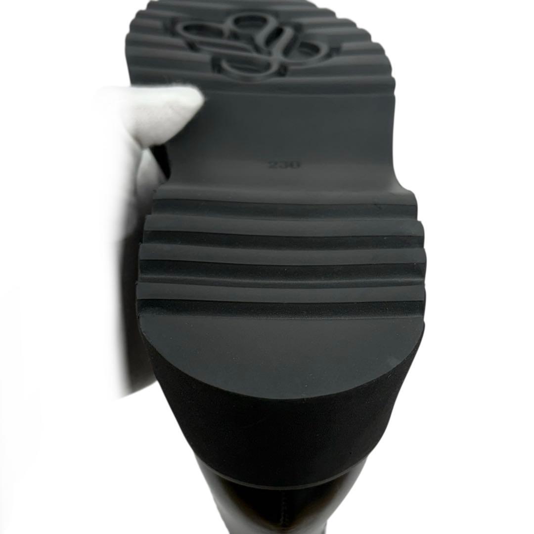 【新品同様】STACCATO 23cm フロントジップ　ブーツ　黒