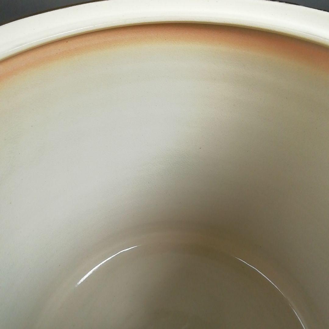 Ｔ９２７　水指　『仁清　芒に桔梗』『御室窯 造』　共箱　茶道具